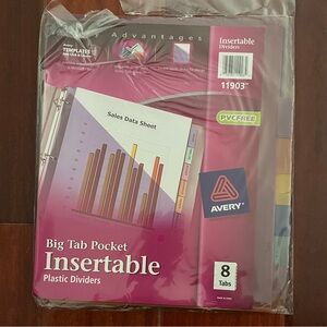 Avery Big Tab Pocket Insertable Dividers